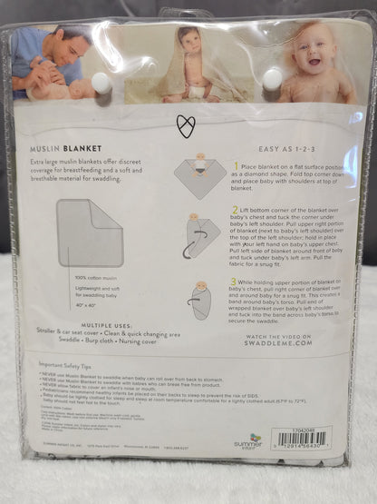 3 pack  Muslin swaddle blankets