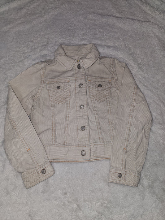 Beige corduroy Girls Jacket 4/5T