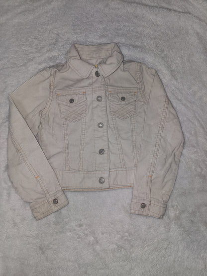 Beige corduroy Girls Jacket 4/5T