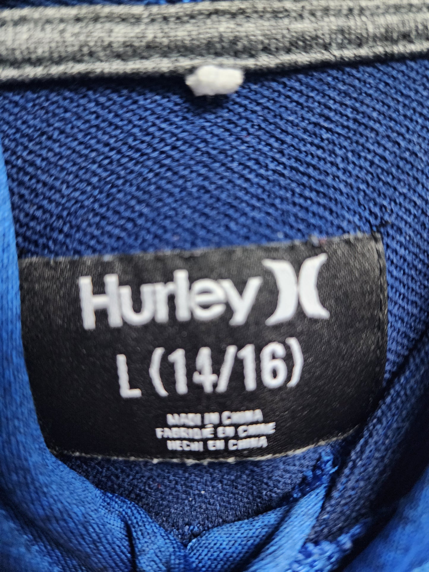 Hurley boys sweatshirt size 14/16