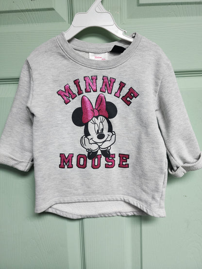 Girls Minnie Mouse sweatshirt 5T