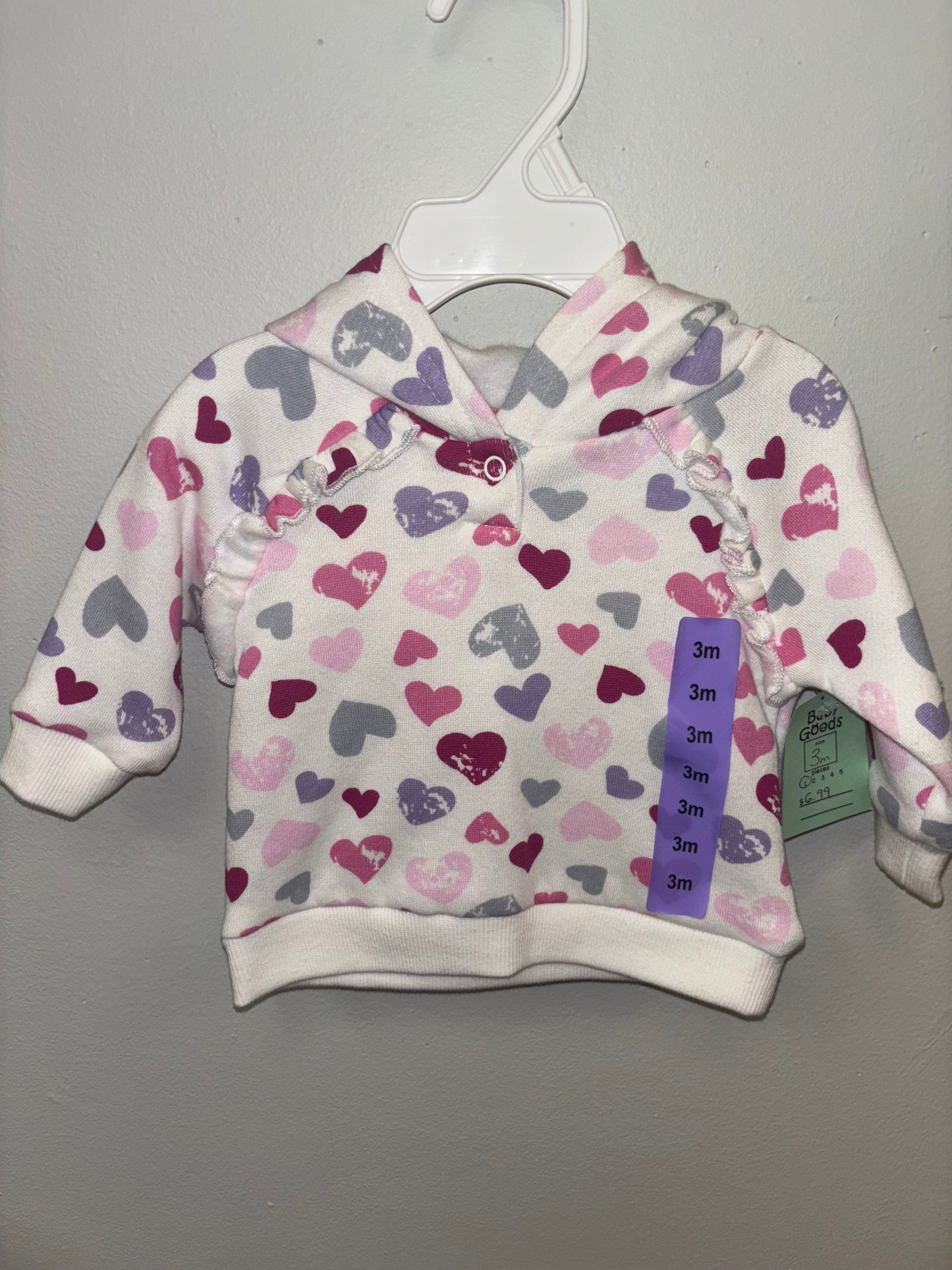 Girls Heart 2 piece set 3m