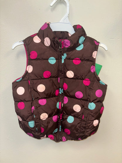 Girls OLD Navy polka dot vest 2T