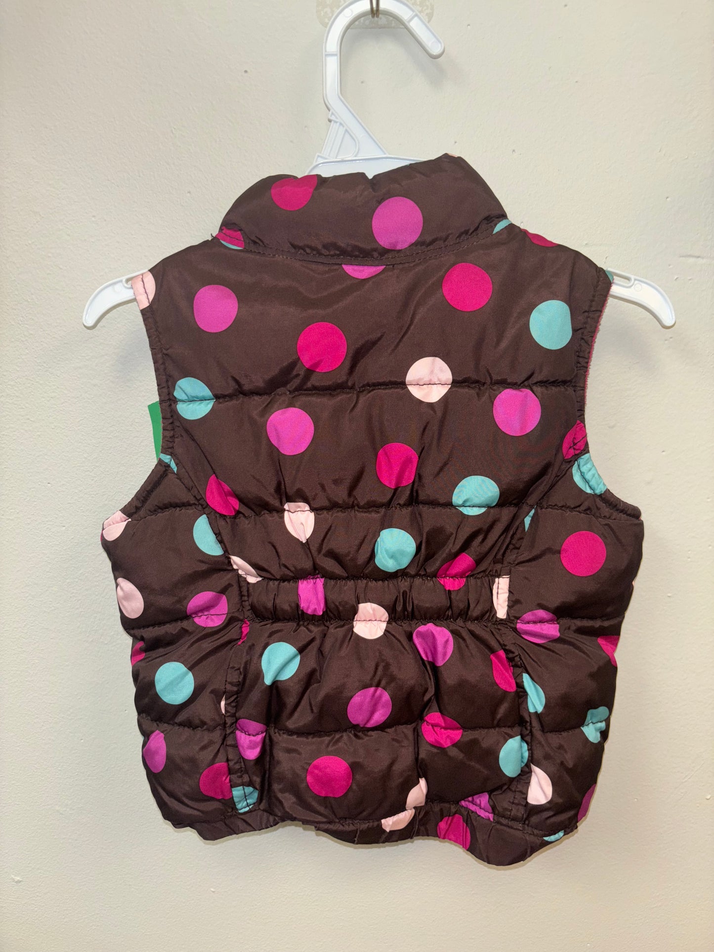 Girls OLD Navy polka dot vest 2T