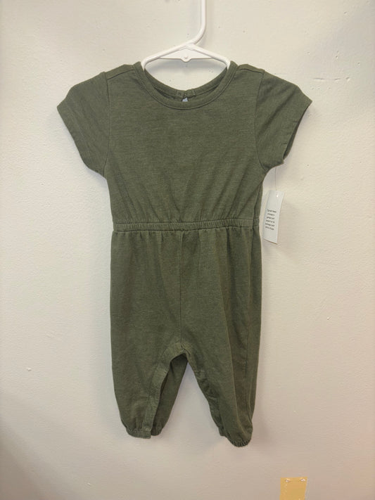 Girls Green romper 6/12m