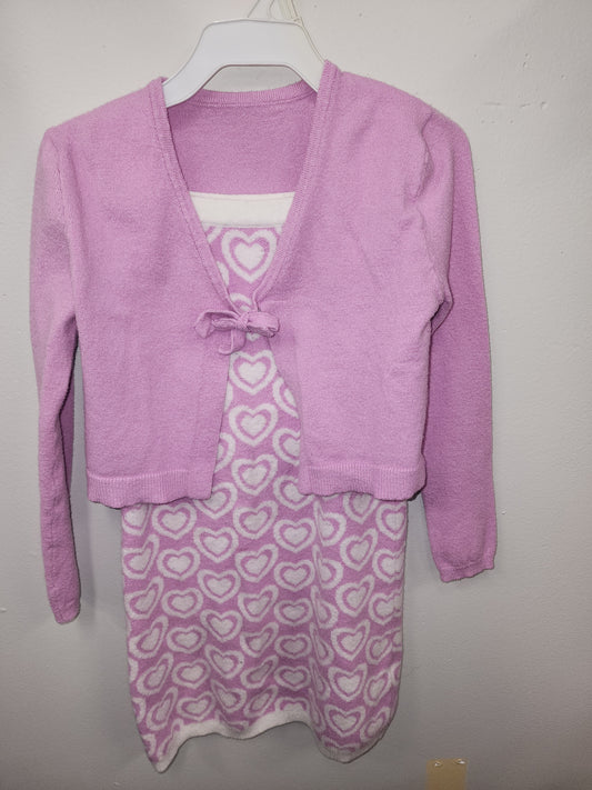 Girls XS dress and sweater